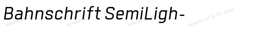 Bahnschrift SemiLigh字体转换